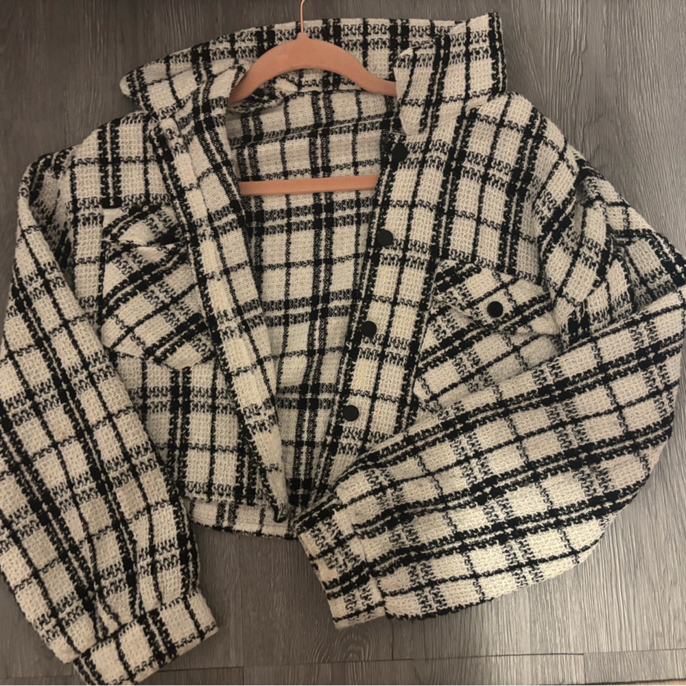 Knitted jacket flannel
